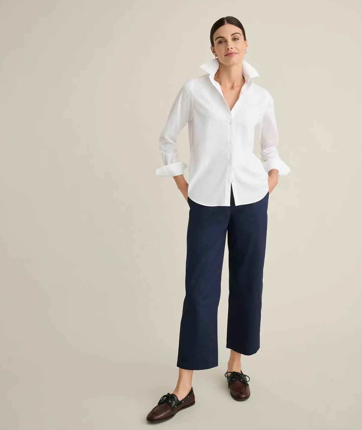 Stretch Twill Ava Cropped Pant
