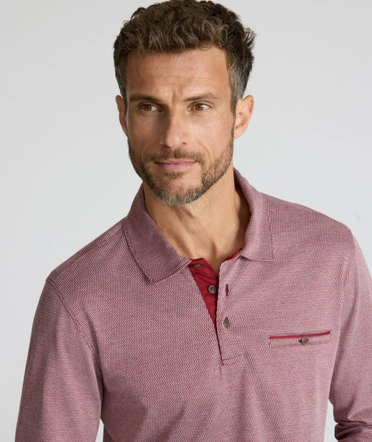 Textured Cotton Polo