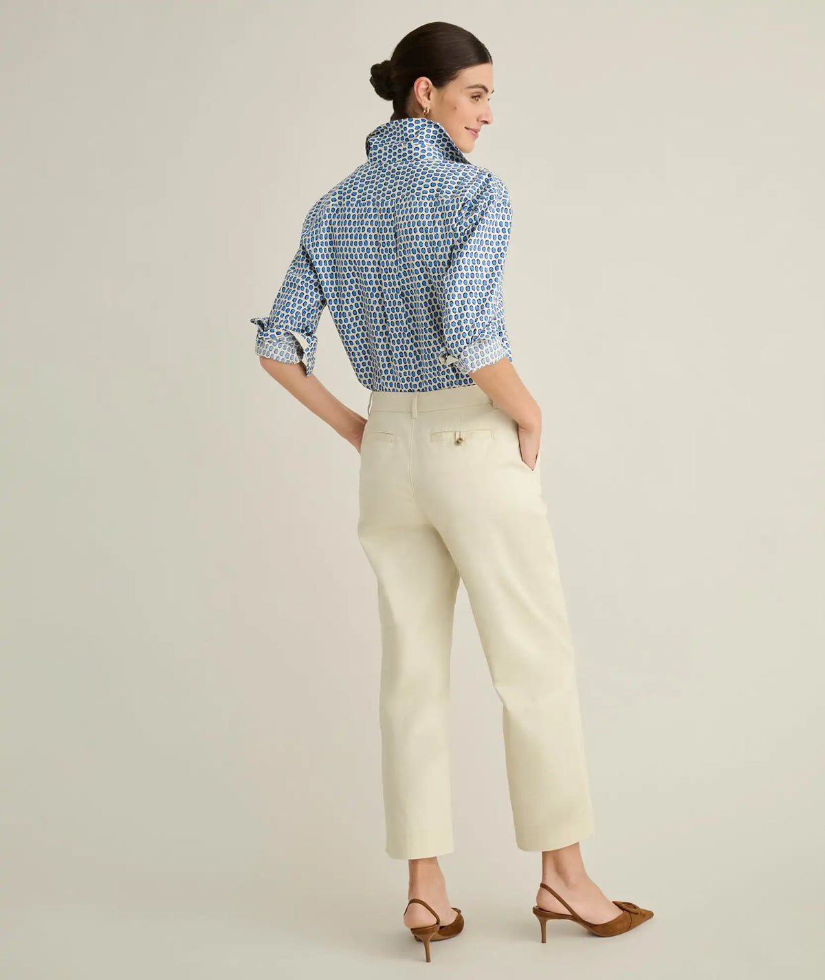 Stretch Twill Ava Cropped Pant