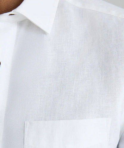 Wrinkle-Resistant Linen Short-Sleeve Cameron Shirt