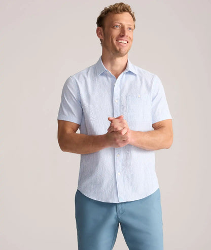 Performance Seersucker Short-Sleeve Shirt