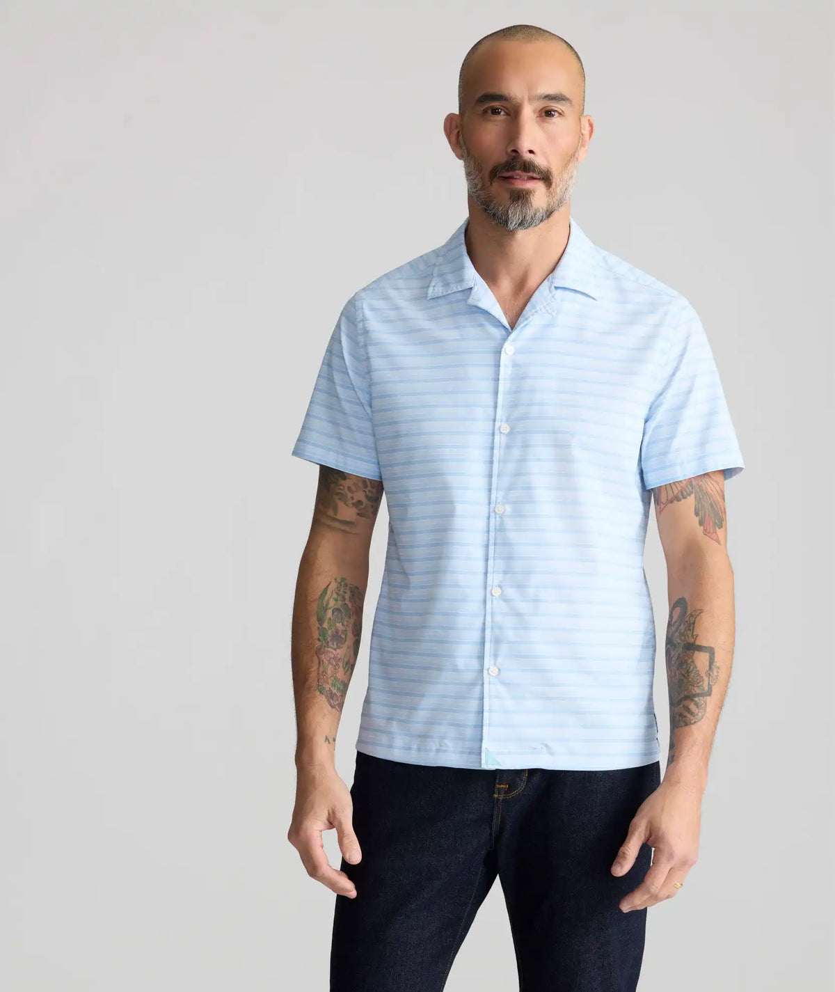 Performance Short-Sleeve Camp Collar Shirt