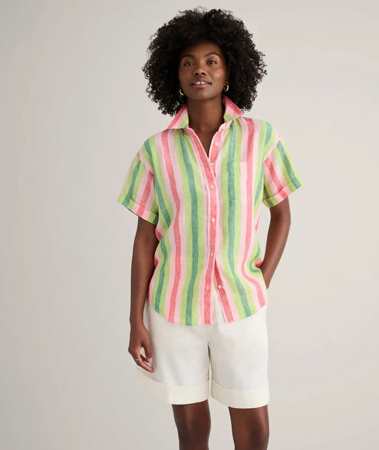 Linen Short Sleeve Juno Shirt