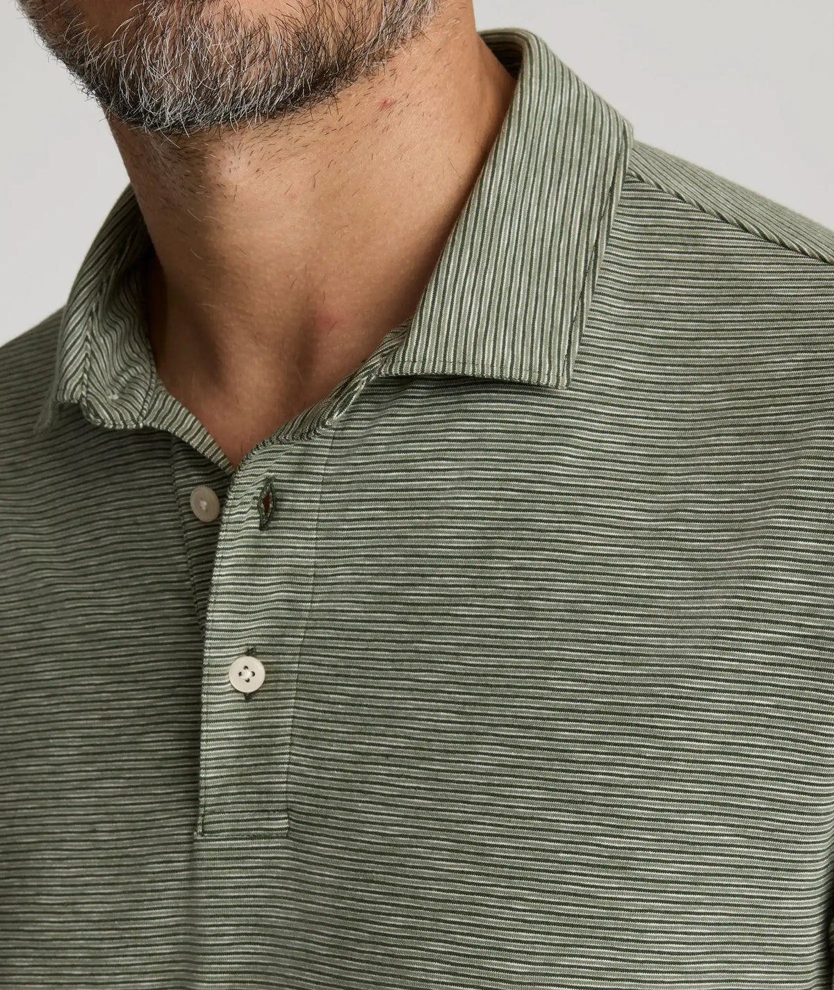 Jersey Slub Long-Sleeve Polo - FINAL SALE