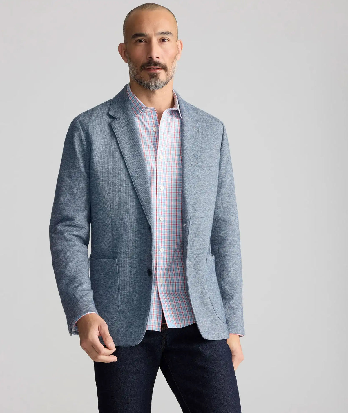 Italian Cotton-Blend Knit San Oro Sport Coat
