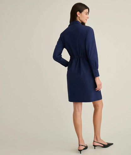 Stretch Cotton Poplin Taylor Shirtdress